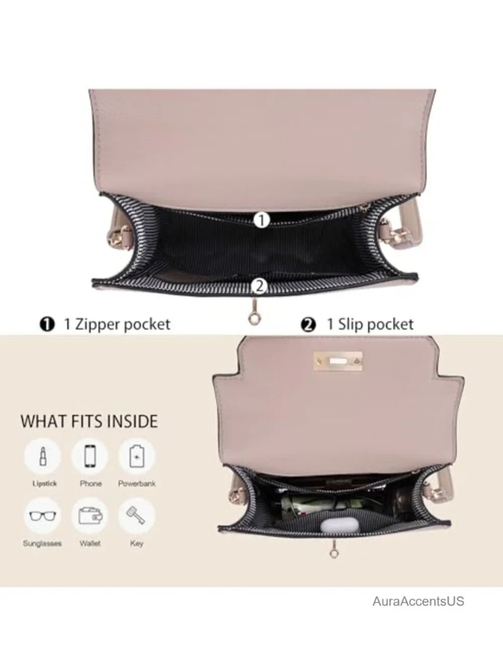 Top Handle Satchel with Detachable Strap Small Pebbled Leather Crossbody Bag